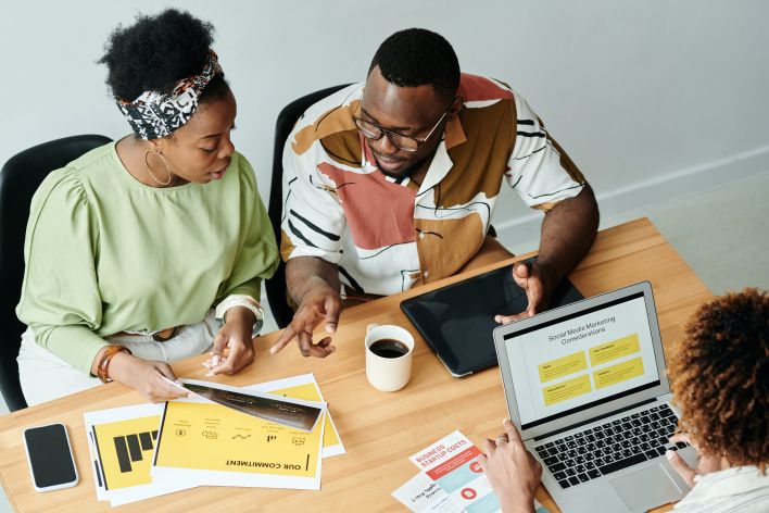 A Group of People Having a Meeting