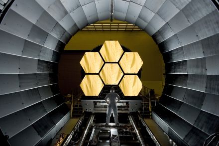 Man Standing on Stainless Steel Filamend